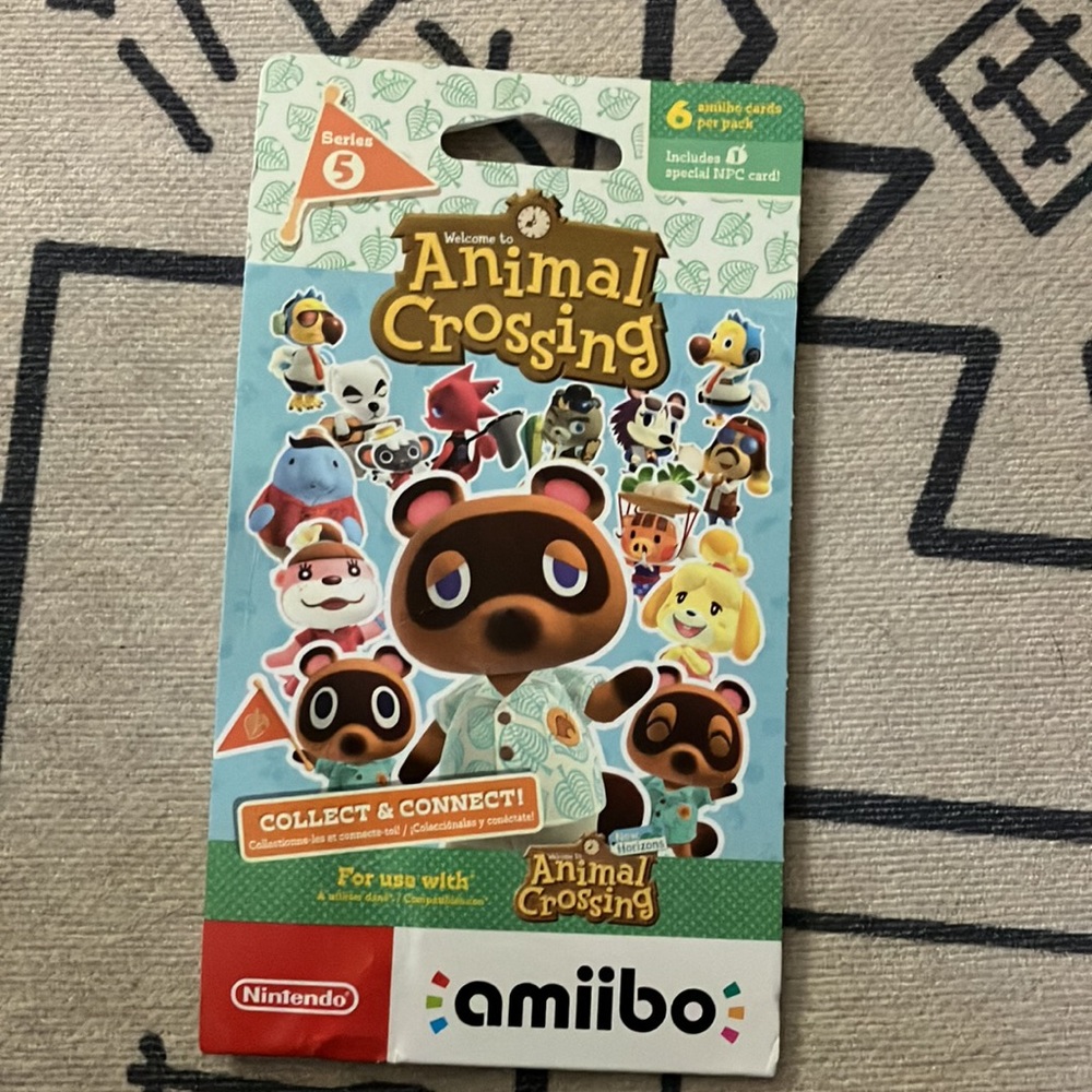Animal crossing Amiibo series 5 cards